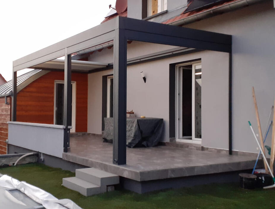 Pergola toit plat